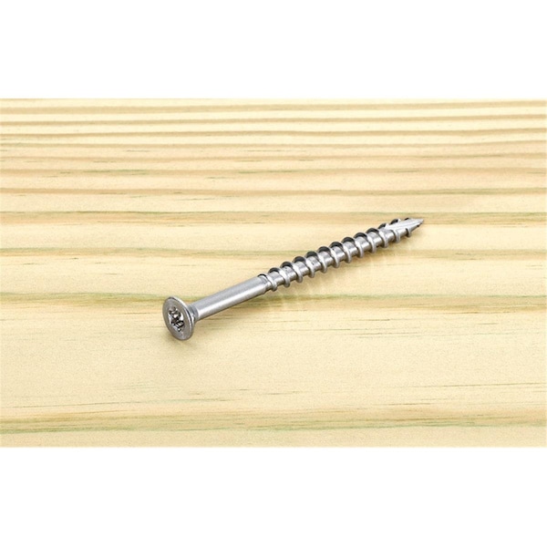 Starborn No.10 x 2.5 in. Star Flat Head Stainless Steel Deck Screws, 75PK 5001451 - main
